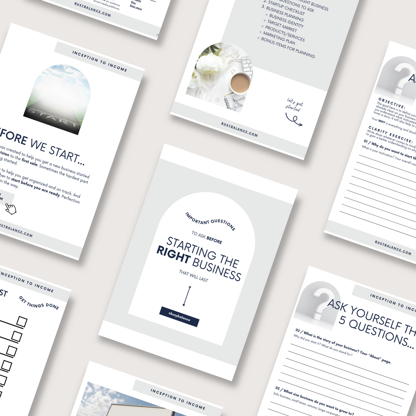 New Business Plan & Startup Checklist: Digital Small Business Planner Guide PDF