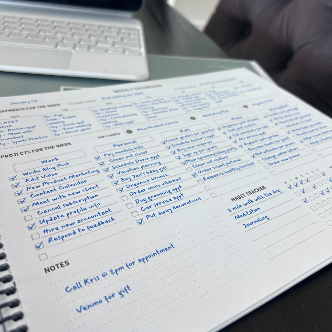 Weekly Dashboard - 52 Weeks of Productivity