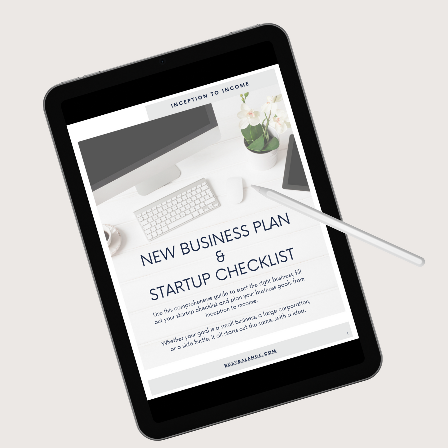 New Business Plan & Startup Checklist: Digital Small Business Planner Guide PDF