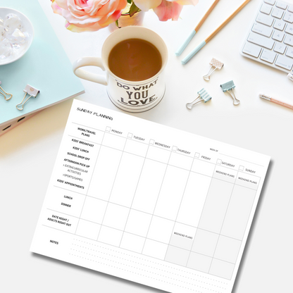 Sunday Planning Guide PDF (Digital Download)